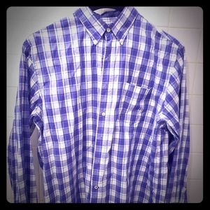 Men's purple izod button down